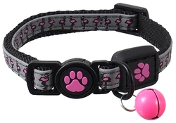 Obojek ACTIV CAT Reflective růžový XS 