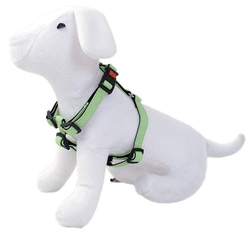 Postroj DOG FANTASY Classic zelený 35 - 50 cm