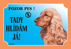 Cedulka Anglický kokr zlatý 