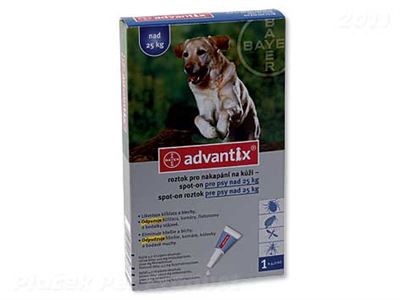 BAYER Advantix Spot-On pro psy 40-60kg 6ml  