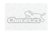 Trixie Prostírání pod misky PAW Print, 44x28cm,bílá - růžové ťapky