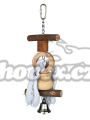 TRIXIE hračka pro ptáky Living toy provaz/zvonek 20cm