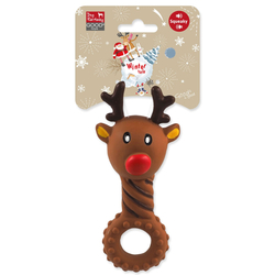 Hračka Dog Fantasy Winter Tale sob latexový pískací 14cm