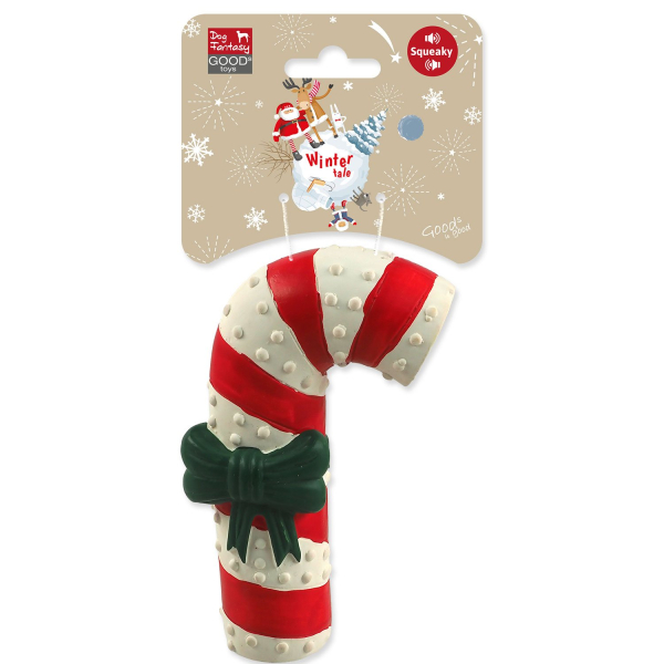 Hračka Dog Fantasy Winter Tale cukrátko latexové pískací 12cm