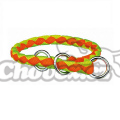 Trixie obojek CAVO lano polostah. 1,2x35-41cm neon oranžovo-zelená 1ks