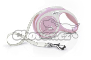 FLEXI vodítko New Comfort páska růžové S 5m/15kg