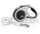 FLEXI vodítko New Comfort páska černé L 8m/50kg