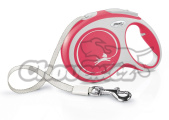 FLEXI vodítko New Comfort páska červené L 8m/50kg
