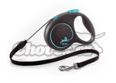 FLEXI vodítko Black Design lanko modré M - 5m/20kg