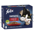 FELIX Fantastic kaps. 12x85g kuře/hovězí/králík/jehněčí v želé