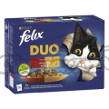 FELIX Fantastic DUO kaps. 12x85g kuře,led/hov, drůb/krůta,ját/jeh,tel