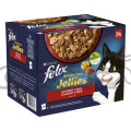 FELIX Sensations Jellies kaps. 24x85g hovězí,kuře,kachna,jehně