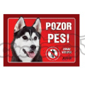 Cedulka plast Husky/Malamut