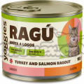 Yoggies RAGÚ pro kočky – Krůta a losos 185g