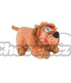 Hračka pes FRIENDS LEON LION M plyš černobílá Zolux