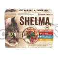 SHELMA cat kapsička kuře,losos,hovězí a treska 12x85g