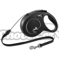 Flexi vodítko NEW classic M 20kg/8m černé šňůra