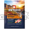 Ontario Mini & Medium Weight Control Turkey & Brown Rice 2,25kg