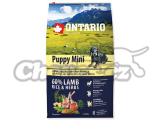 ONTARIO Puppy Mini Lamb & Rice 6,5kg