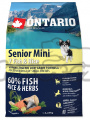 ONTARIO Senior Mini Fish & Rice 2,25kg