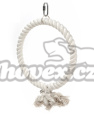 Hračka kruh dřevo+lano r22cm pro exoty