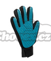 Trixie Pečující masážní rukavice černo/modrá 16 x 24 cm