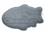 Trixie Prostírání tvar ryba, přírodní guma šedé 35 x 22 cm