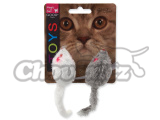 Hračka myš chrastící s catnipem 11cm (2ks)