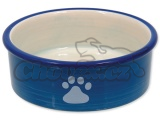 Miska MAGIC CAT keramická kočičí tlapka modrá 12,5cm