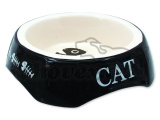 Miska keramická potisk Cat černá 15x15x4,5cm