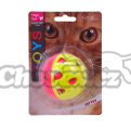Hračka MC míček plast jumbo s rolničkou 6cm/ 1ks