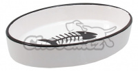 Miska keramická oválná s rybkou 16x11cm/3cm