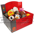 Hračka DF Latex MIX Ball Animals 1ks,kuře,lachtan,kráva,prase