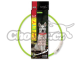 Obojek 65cm DF LED nylonový světelný zelený M/L