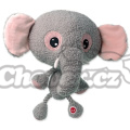 Hračka DF Big head slon plyšový pískací 30cm