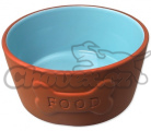 Miska DF keramická cihlová s modrou glazurou FOOD 16,5x8cm 750ml