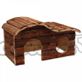 Domek Kaskáda dřevěný s kůrou 31x19x19cm