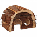 Domek SMALL ANIMALHobit dřevěný s kůrou 15x10x9cm