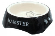 Miska keramická potisk Hamster černá 13x13cm/4cm
