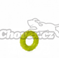 Gumový zelený kroužek - tlapky 7cm TPR