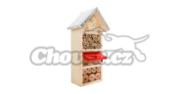 PetBuddy domeček třípatrový, hotel pro hmyz, 13 x 8.5 x 26 cm, borové dřevo