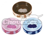 Trixie miska porcelánová křeček 80ml/8cm růžová, modrá, hnědá