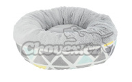 Trixie Hebký plyšový kulatý pelíšek pro hlodavce, o 35 × 13 cm, barevná/šedá
