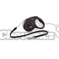 Flexi vodítko NEW classic S 12kg/5m černé šňůra
