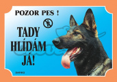 Cedulka Německý ovčák vlkošedý