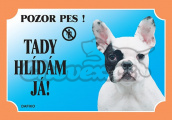 Cedulka Franc.buldoček světlý