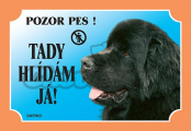Cedulka novofoundlandský pes černý