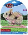 Trixie postroj s vodítkem pro králíčka mini baby 20-33cm/vod.1,25m