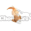 Hračka kočka ryba 7,5cm textil Zolux
