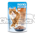RENO kapsička pro kočku hovězí+drůbeží 100g